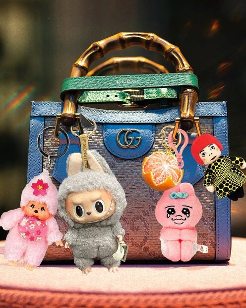 के-पॉप बँड ब्लॅकपिंक सदस्य लिसाने तिच्या लक्झरी बॅगवर लाबुबू की चेन घातलेले काही फोटो सोशल मीडियावर शेअर केले. रिहाना, किम कार्दशियन, दुआ लिपा आणि डेव्हिड बेकहॅम सारख्या अनेक आंतरराष्ट्रीय स्टार्सनीही त्यांच्या बॅगवर याचा वापर केला.