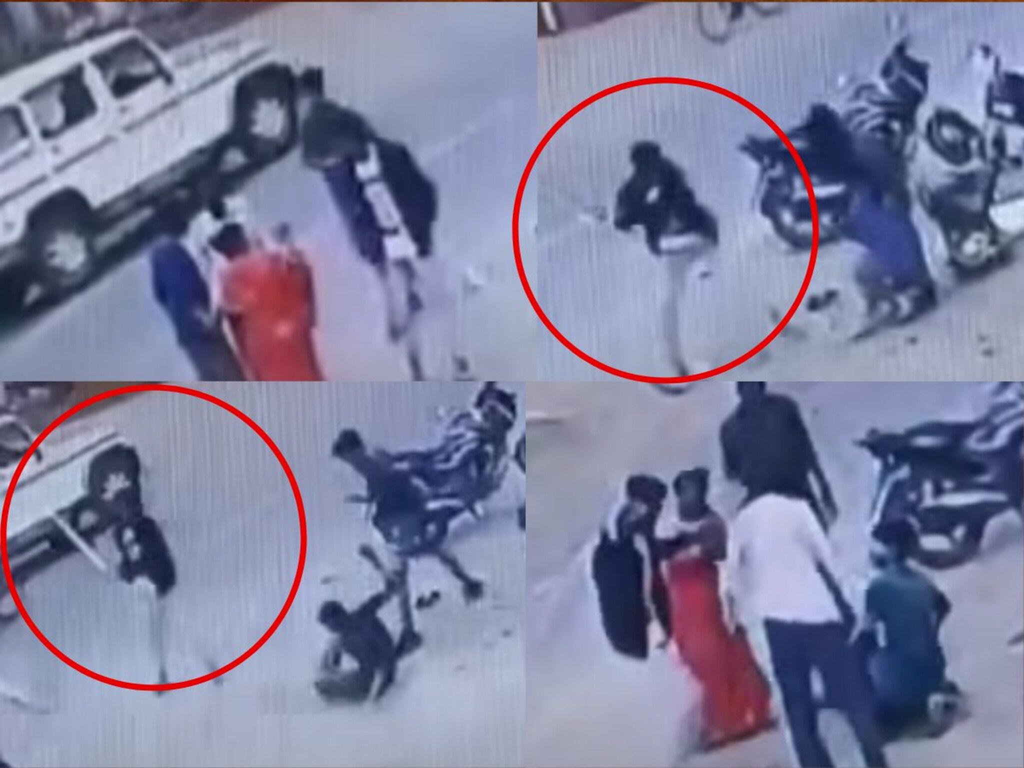 सख्खा भाऊ पक्का वैरी... मित्रांच्या मदतीने केला भाऊ आणि वहिनीवर जीवघेणा हल्ला, CCTV समोर