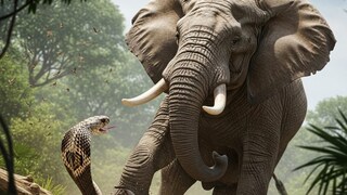 elephant vs cobra