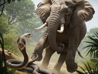 elephant vs cobra elephant vs cobra