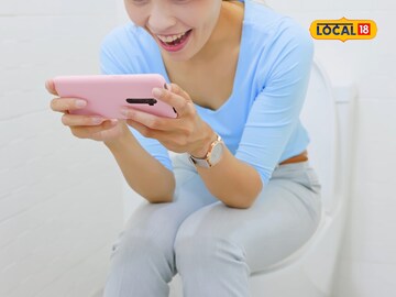 Using the phone in the washroom 