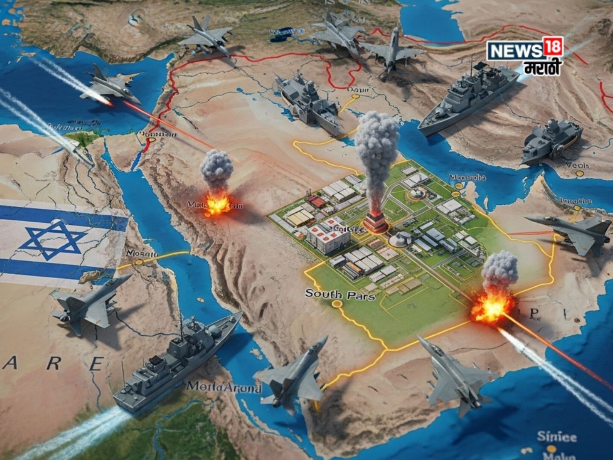 इस्रायलने टाकले भयानक पाऊल,जगातील सर्वात मोठे गॅस फील्ड उद्ध्वस्त; भारतावर संकट, तुमच्या घरातील गॅस संपणार?