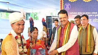 आत्मसमर्पण केलेल्या माओवाद्यांच्या विवाह सोहळ्याला मुख्यमंत्र्यांची उपस्थिती