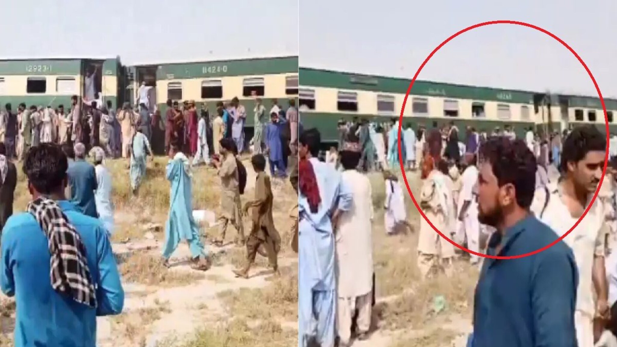 आधी स्फोटांचे आवाज नंतर जफर एक्सप्रेसचे 6 डबे रुळावरुन घसरले, पाहा VIDEO