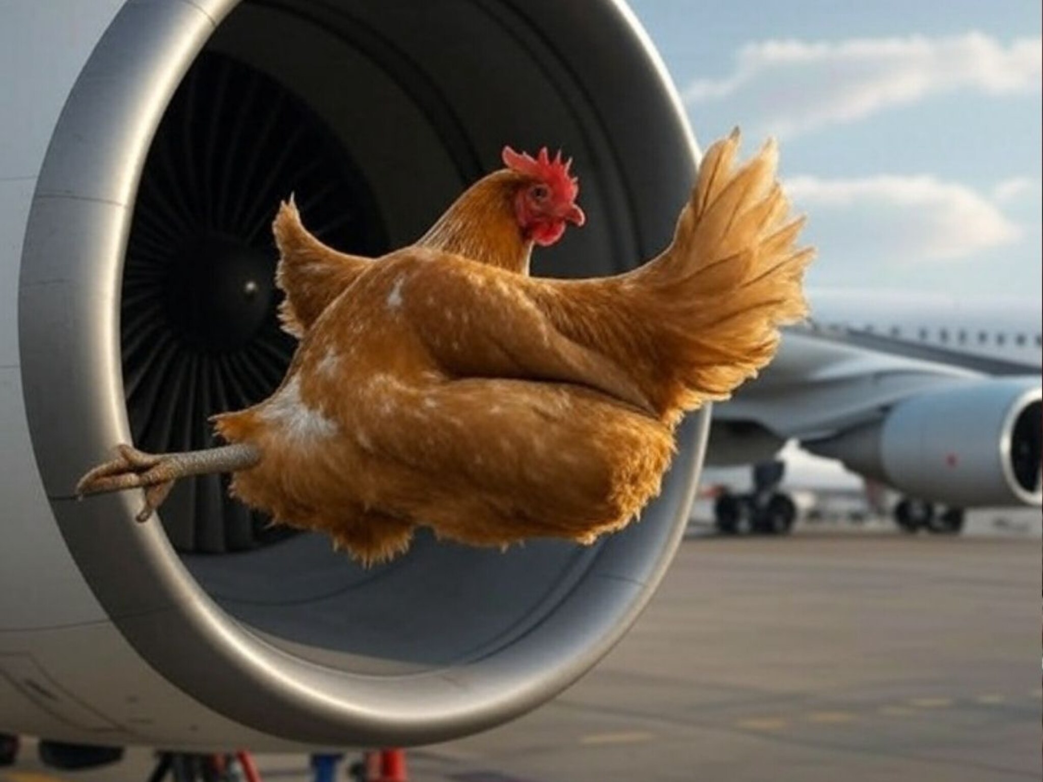 Plane Secret : विमानाच्या टेस्टसाठी इंजिनमध्ये टाकतात कोंबडी, पण जिवंतच का, मृत का नाही?