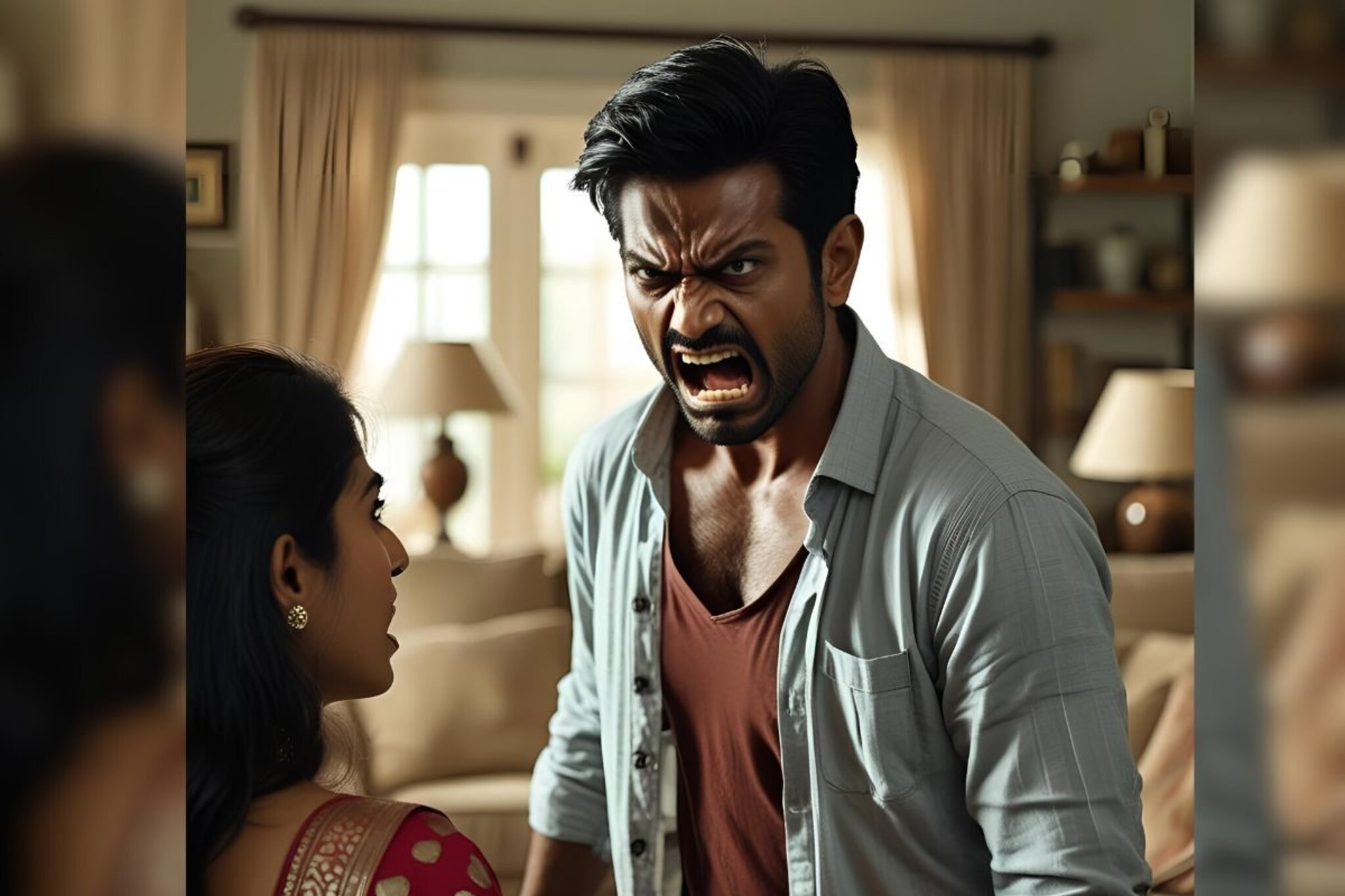 कत्ती घेऊन पत्नीला मारायला गेला अन् स्वत:वर डाव उलटला, बायकोकडून खेळ खल्लास