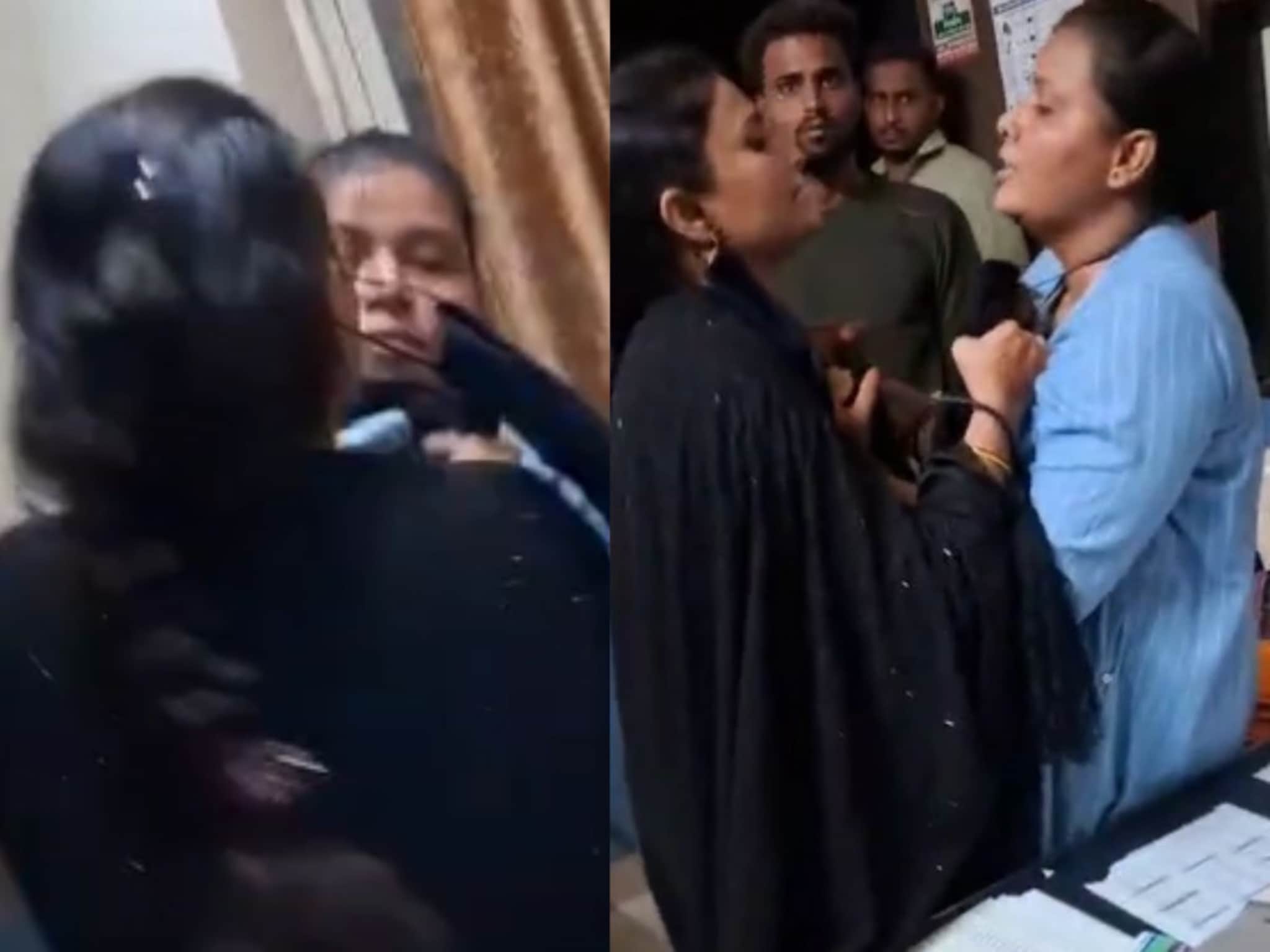 आरोपी सोबत आली,  पोलीस ठाण्यात महिला पोलिसाला मारहाण, सोन्याची चेन हिसकावली