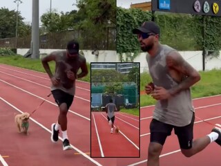 Hardik Pandya fun moment with dog heartwarming video