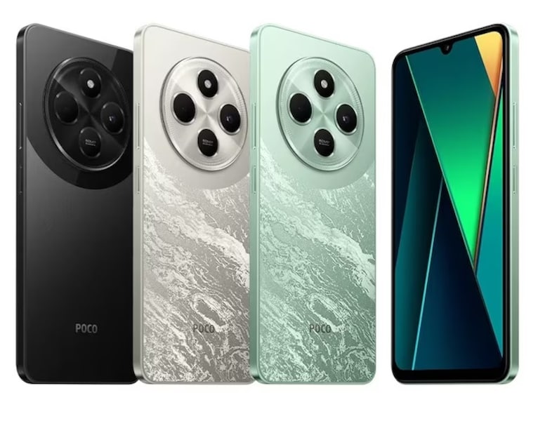 POCO C75 5G : 5जी सपोर्ट व्यतिरिक्त, हा पोको फोन 50-मेगापिक्सेल सोनी कॅमेरा सेन्सर, 5160 mAh बॅटरी, 5-मेगापिक्सेल सेल्फी कॅमेरा आणि स्नॅपड्रॅगन 4एस जेन 2 प्रोसेसरसह येतो. या फोनचा 4 जीबी रॅम आणि 64 जीबी स्टोरेज व्हेरिएंट फ्लिपकार्टवर 7499 रुपयांना विकला जात आहे.