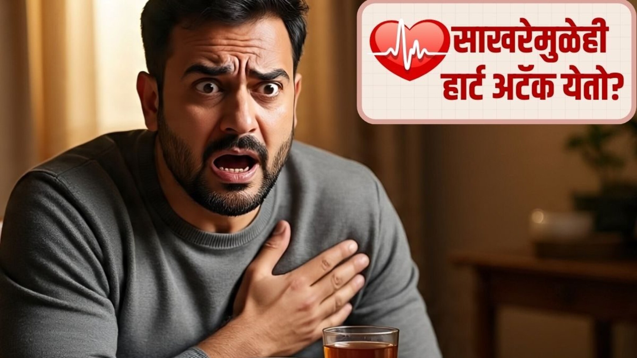 Heart Attack : काय! साखरेमुळेही हार्ट अटॅक येतो? गोड खाल्ल्याने हृदयावर काय होतो परिणाम