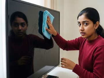 टीव्ही स्क्रिन क्लिनिंग 
