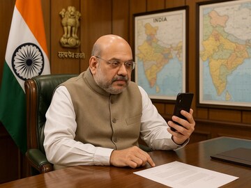Amit Shah (AI Image) Amit Shah (AI Image)