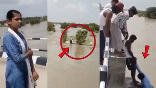 Wife Pushed Husband Into River Wife Pushed Husband Into River