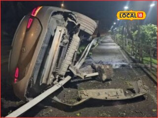 मर्सिडीज ओव्हरस्पीड, चाकं घसरली, कोलांट्या खात कार थेट दुसऱ्या मार्गावर, 20 वर्षाच्या तरुणासोबत घडलं भयंकर मर्सिडीज ओव्हरस्पीड, चाकं घसरली, कोलांट्या खात कार थेट दुसऱ्या मार्गावर, 20 वर्षाच्या तरुणासोबत घडलं भयंकर