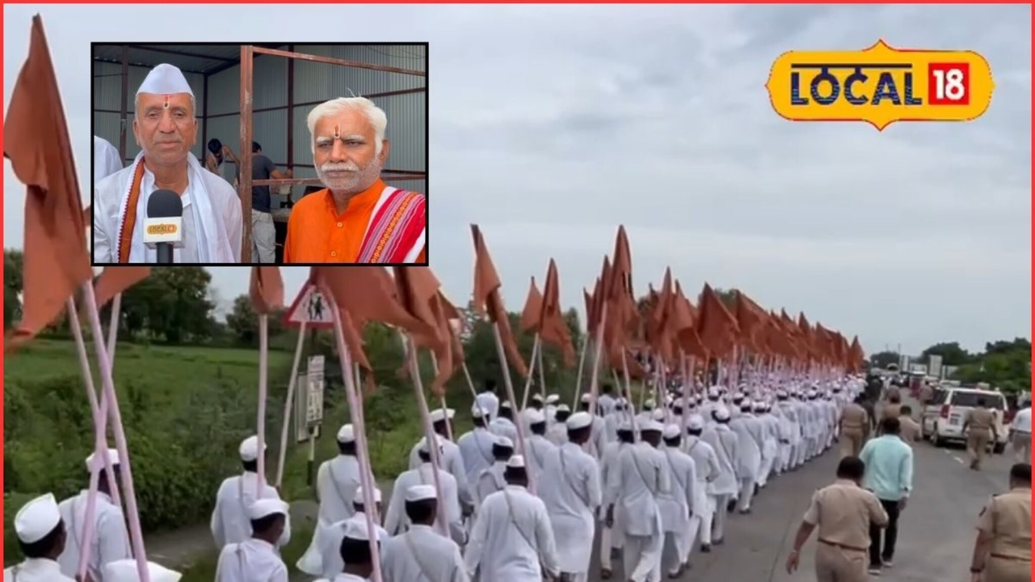 संत गजानन महाराजांची पालखी जालन्यात, 36 वर्षांपासून या दाम्पत्याची अनोखी सेवा