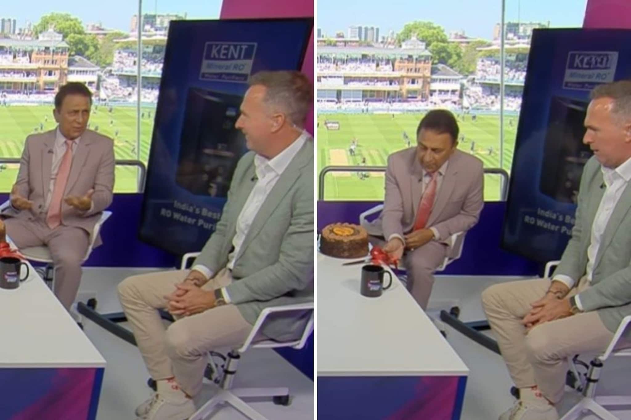 केक घेऊन आलेल्या वॉनला गावसकरांनी शिकवली भारतीय संस्कृती, लॉर्ड्सवर काय घडलं?