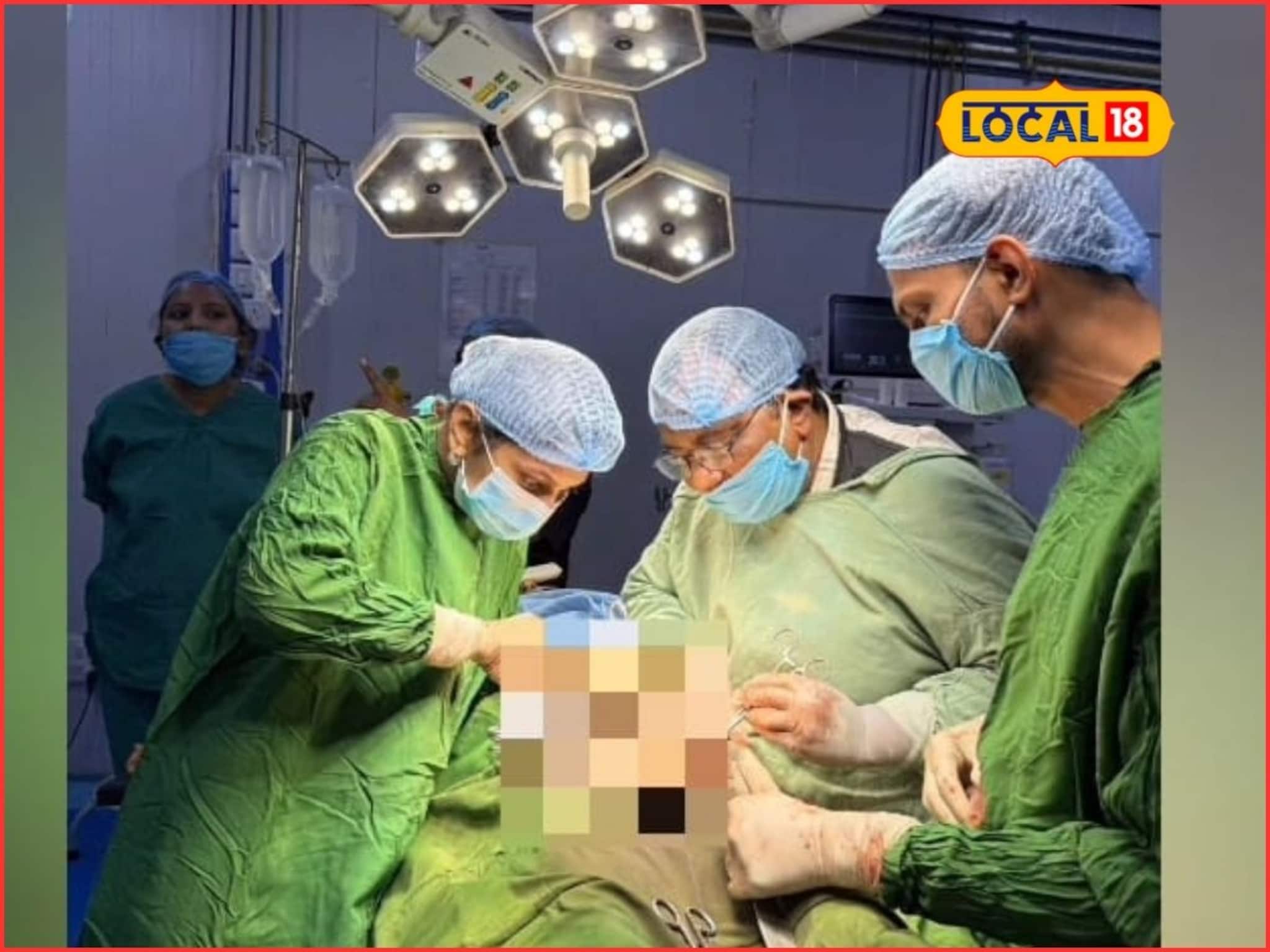 सततची पोटदुखी, डॉक्टरांनी तपासताच दिसलं भयंकर, महिलेच्या पोटातून काढला 7 किलो...