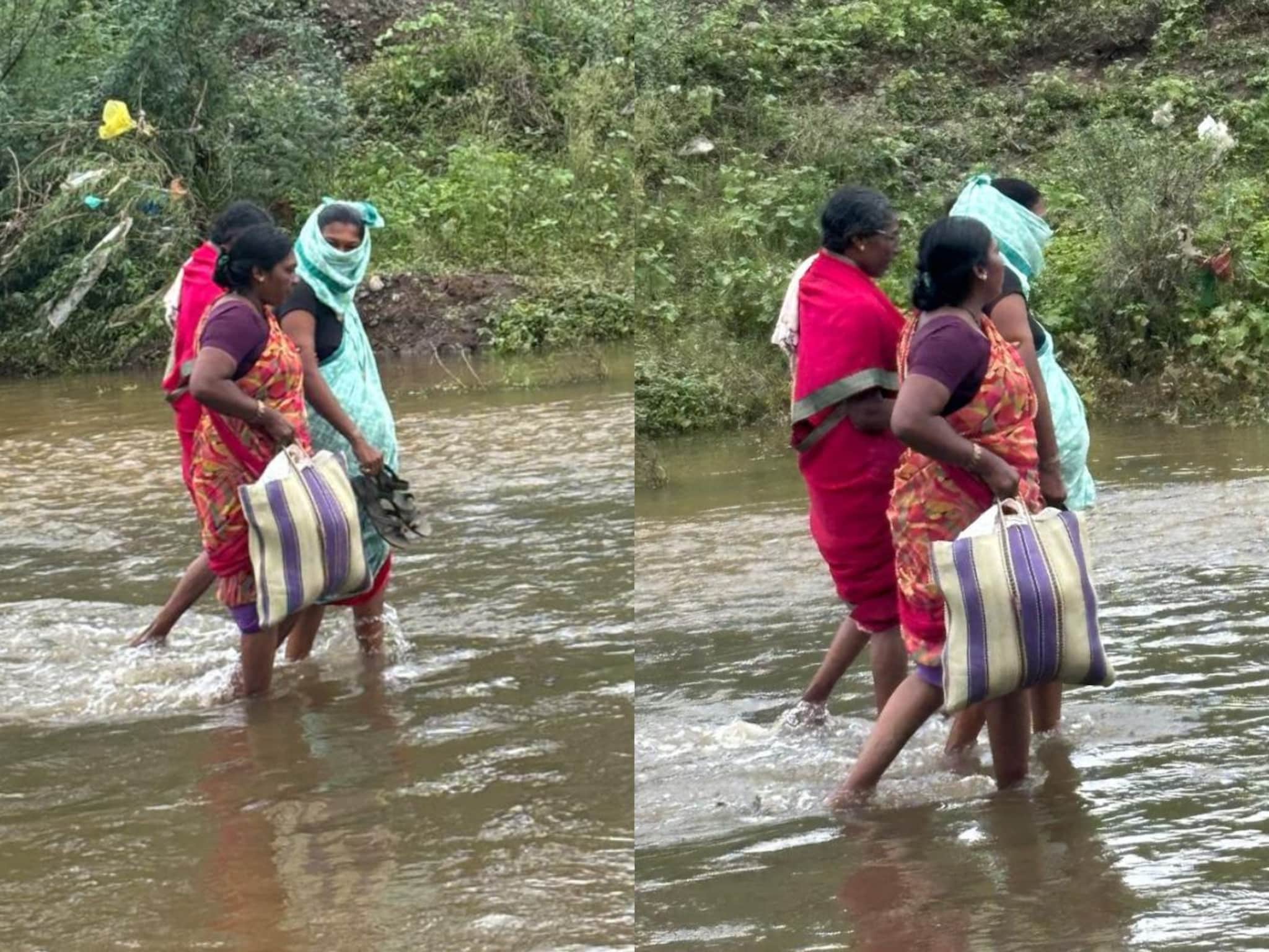 पुल वाहून गेला अन् तिला प्रसुतीच्या कळा,प्रचंड वेदनेत गर्भवती कशी पोहोचली रुग्णा