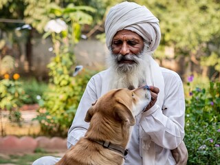 वर्ध्याचा विकृत म्हातारा, श्वानालाही सोडलं नाही, सुनसान ठिकाणी नेऊन केलं घाणेरडं कृत्य (Meta AI Image)