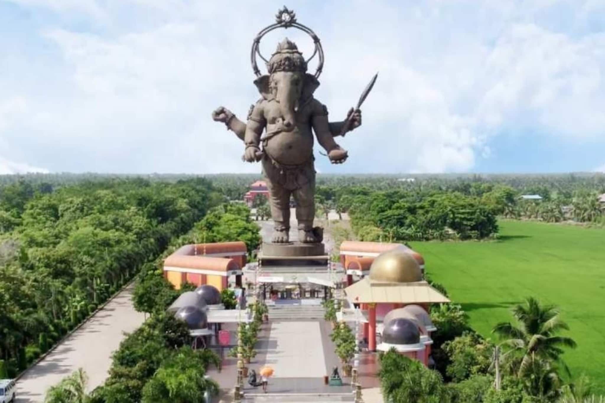 भारतात नव्हे, या देशात आहे गणपतीची सर्वात उंच खडी गणेश मूर्ती; इतिहास-महत्त्व