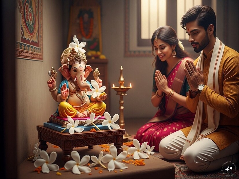 पारिजात फुले - पारिजाताचा सुगंध पवित्रतेसाठी प्रसिद्ध आहे. श्री गणेशाला पारिजात फुले अर्पण केल्याने संतती सुख मिळते. ज्या जोडप्यांना त्यांच्या आयुष्यात मुले होण्यात अडचणी येत आहेत, त्यांनी गणेश चतुर्थीला पारिजात फुले अर्पण करावीत. गणेशाला ते खूप प्रिय असून त्यांच्या कृपेने मुलांशी संबंधित समस्या दूर होतात, असे मानले जाते.