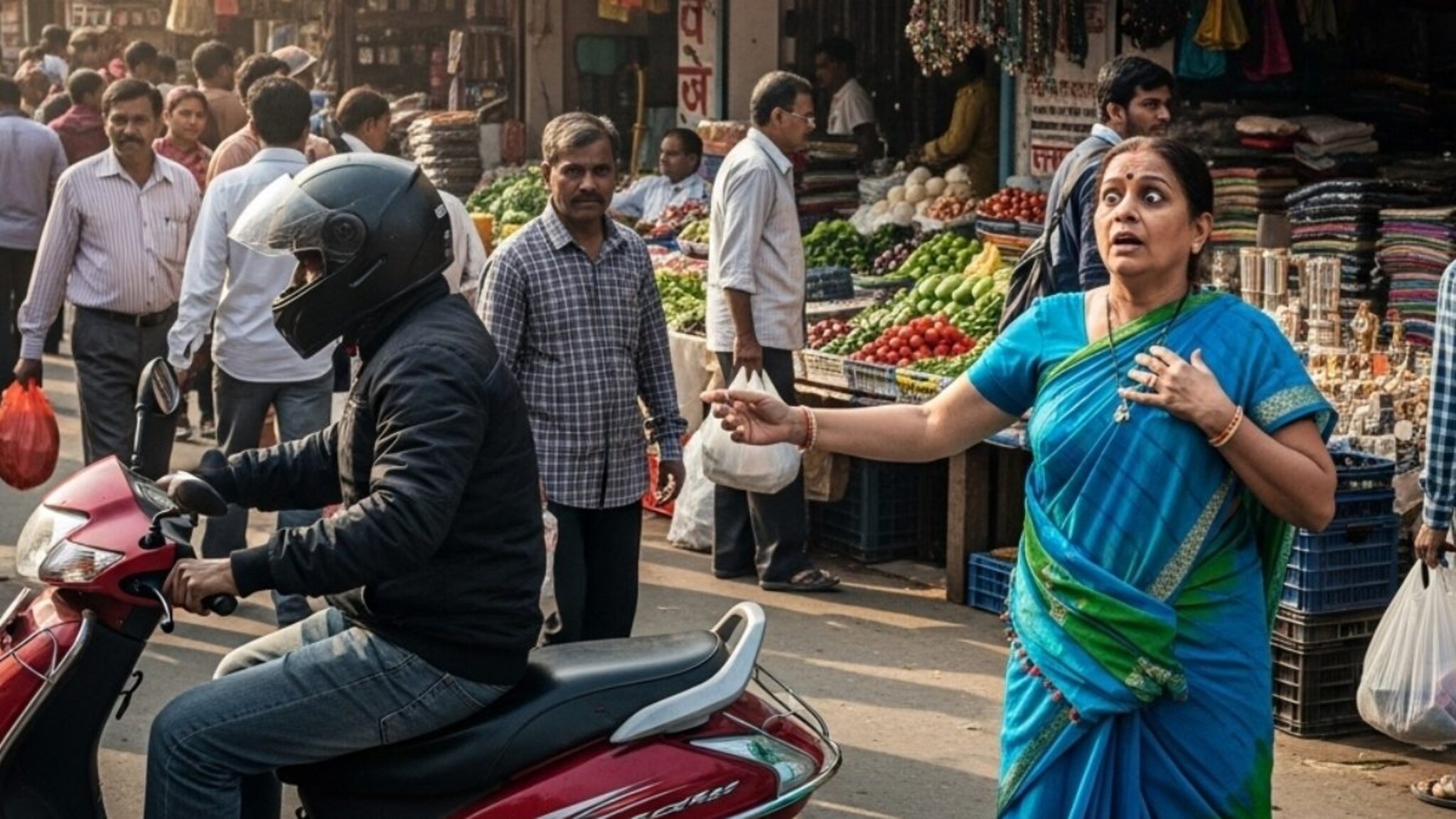 'तो' मागून आला, हिसकावलं मंगळसूत्र, पळून जाणार इतक्यात असं काही घडलं की... साताऱ्यात घडला थरार!