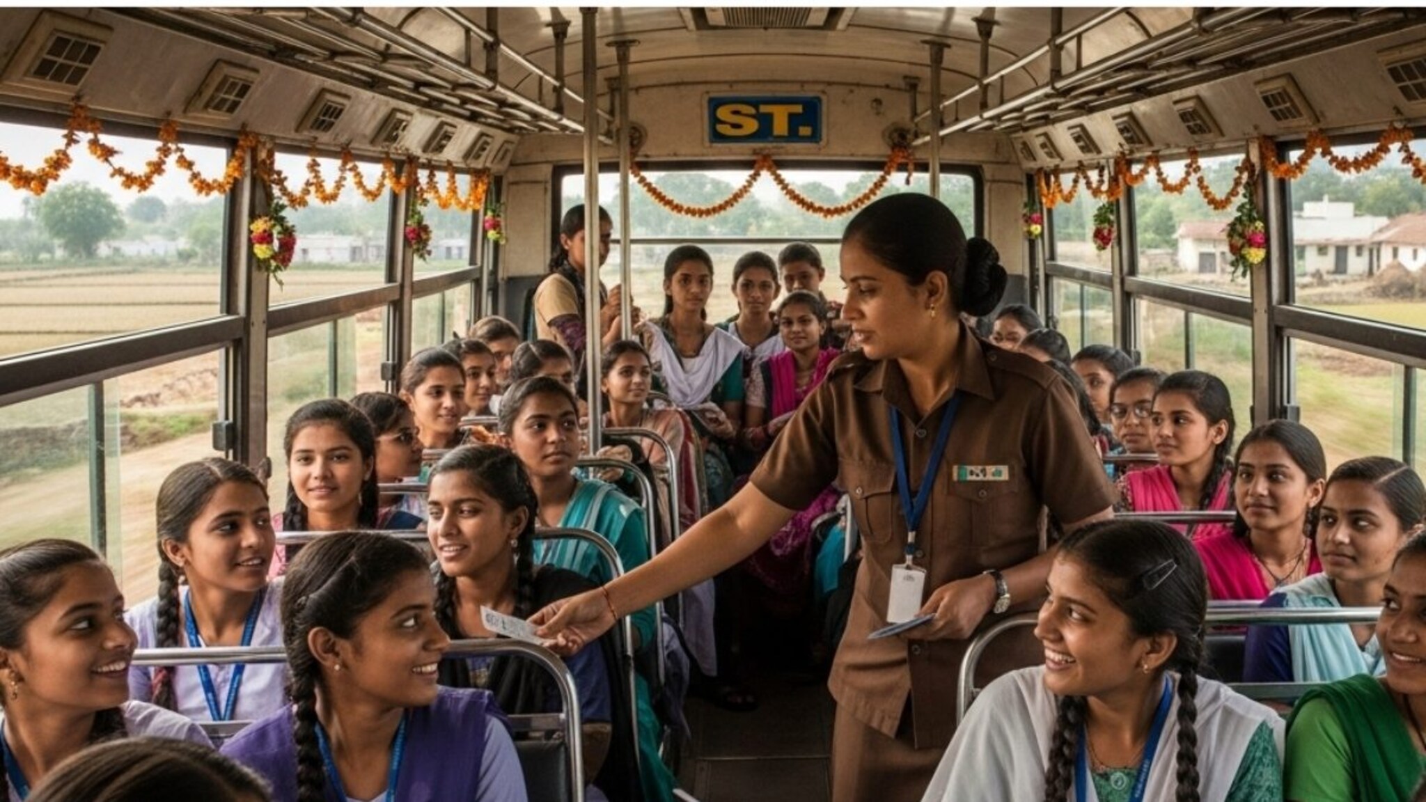 सांगलीच्या विद्यार्थिनी सुरक्षित! 'गाव ते शाळा' बसमध्ये महिला कंडक्टरची नियुक्ती