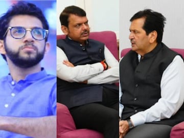 आदित्य ठाकरे-देवेंद्र फडणवीस-मंगल प्रभात लोढा आदित्य ठाकरे-देवेंद्र फडणवीस-मंगल प्रभात लोढा