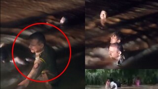 पोलीस अधिकाऱ्यांनी तिघांचे प्राण वाचवले पोलीस अधिकाऱ्यांनी तिघांचे प्राण वाचवले