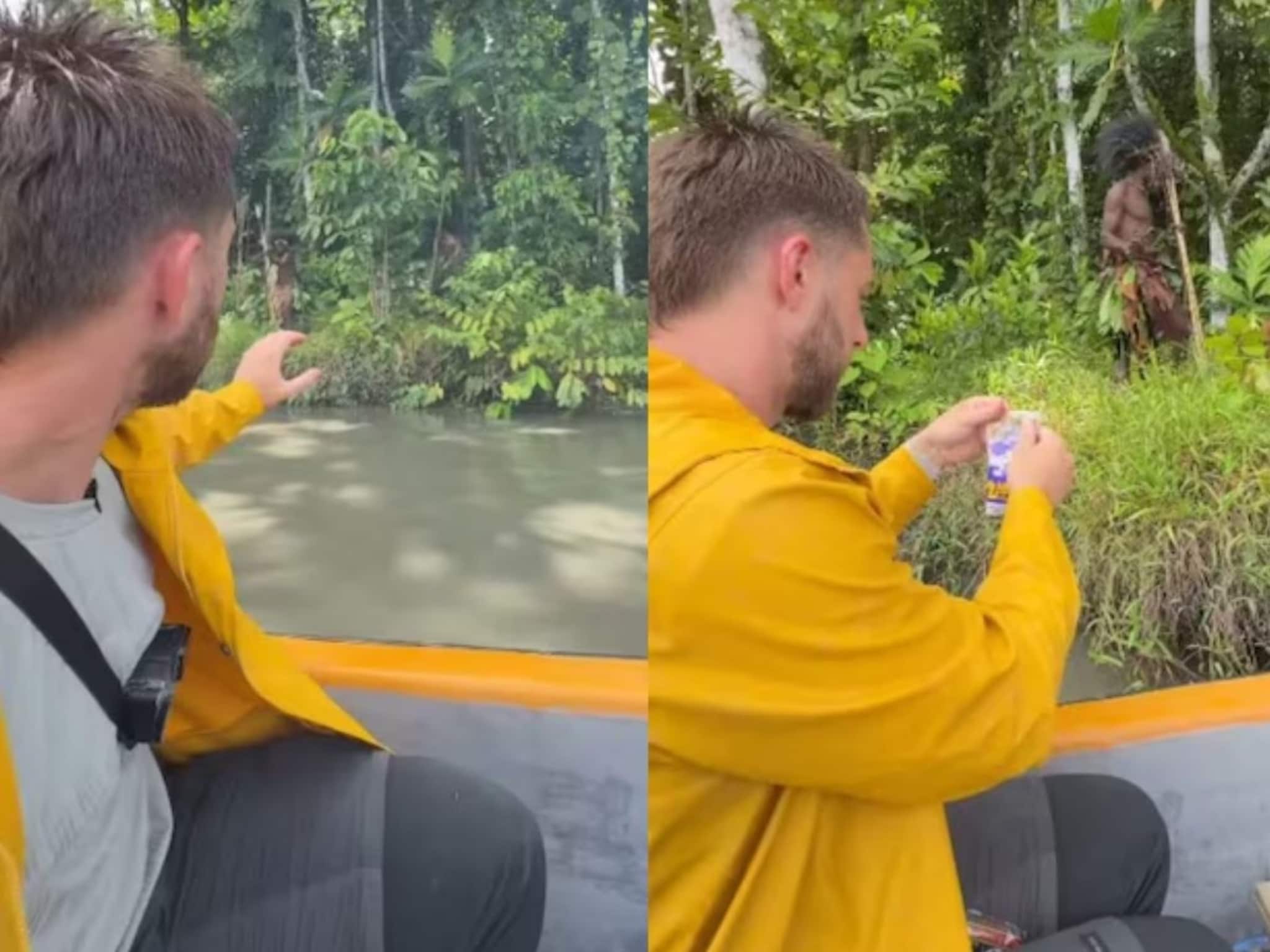 जंगलात व्हिडीओ बनवताना दिसले नरभक्षक आदिवासी, त्यांना खायला मीठ; त्यानंतर घडलं असं, अंगावर काटा येईल