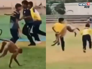 Monkey Terror On Cricket Ground Monkey Terror On Cricket Ground