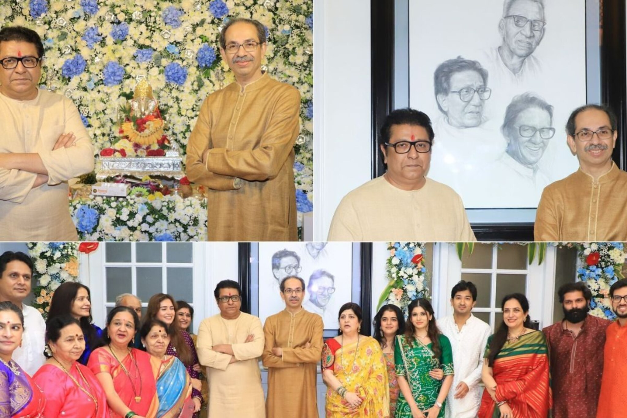 Thackeray Family: हम साथ साथ है! ठाकरेंची सहकुटुंब फोटो फ्रेम,