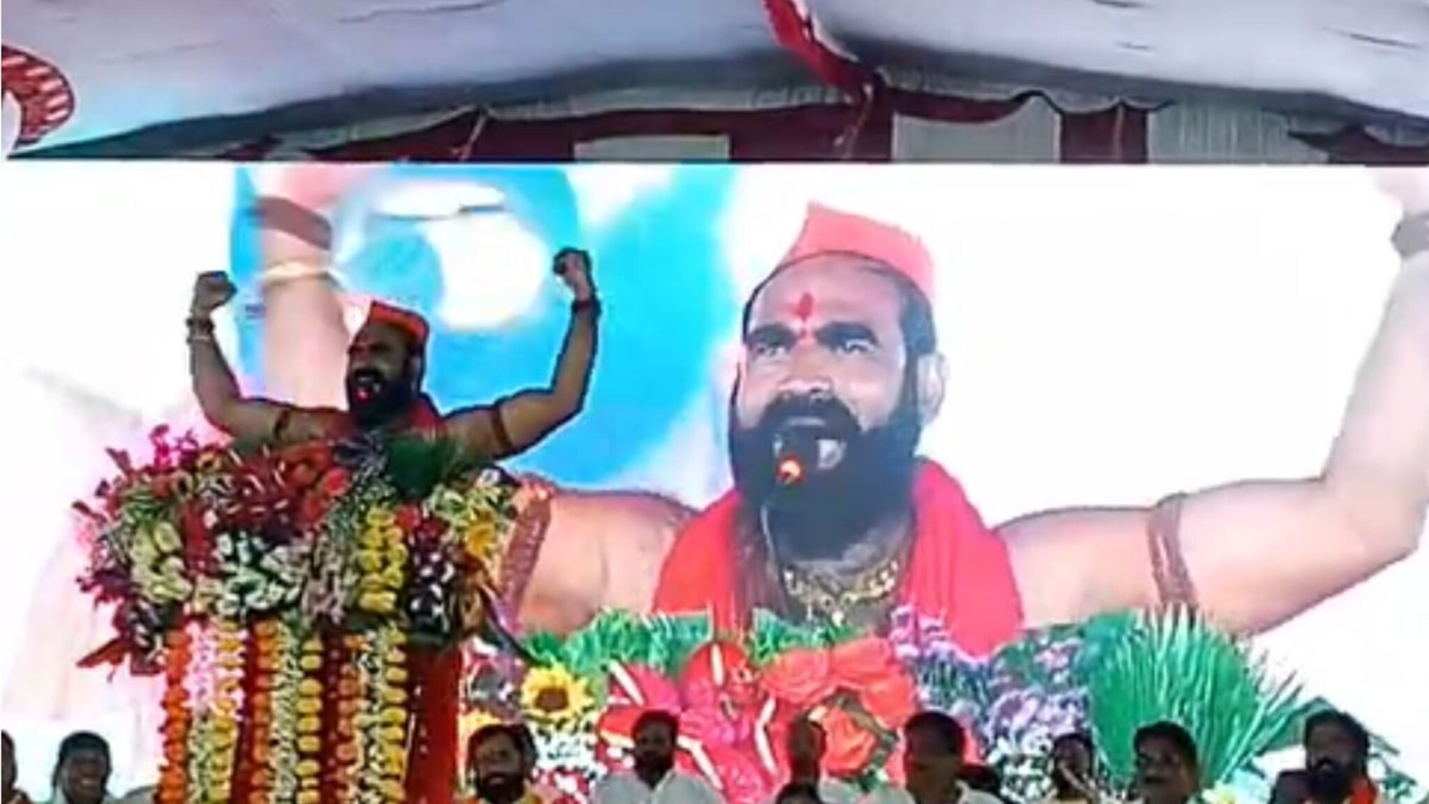 एकनाथ शिंदे यांच्यासमोर संतोष बांगर यांनी थोपटले दंड, म्हणाले कुणी बालही बाका...