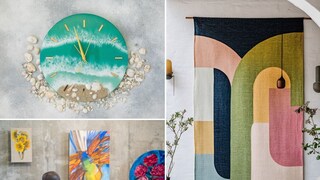 सोप्या आणि कमी खर्चाच्या 'DIY वॉल आर्ट' कल्पना सोप्या आणि कमी खर्चाच्या 'DIY वॉल आर्ट' कल्पना