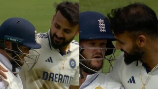 खांद्यावर हात टाकून पॅव्हेलियनमध्ये सोडलं, आकाश दीपने वचपा काढला, भारत-इंग्लंड सामन्यात पुन्हा राडा, Video