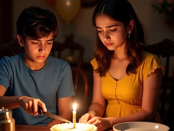 'दादा तो मला त्रास देतोय...', बहिणीने वाढदिवसाला केक कापला, त्याच चाकूने भर रस्त्यात भोसकलं! (Meta AI Image) 'दादा तो मला त्रास देतोय...', बहिणीने वाढदिवसाला केक कापला, त्याच चाकूने भर रस्त्यात भोसकलं! (Meta AI Image)