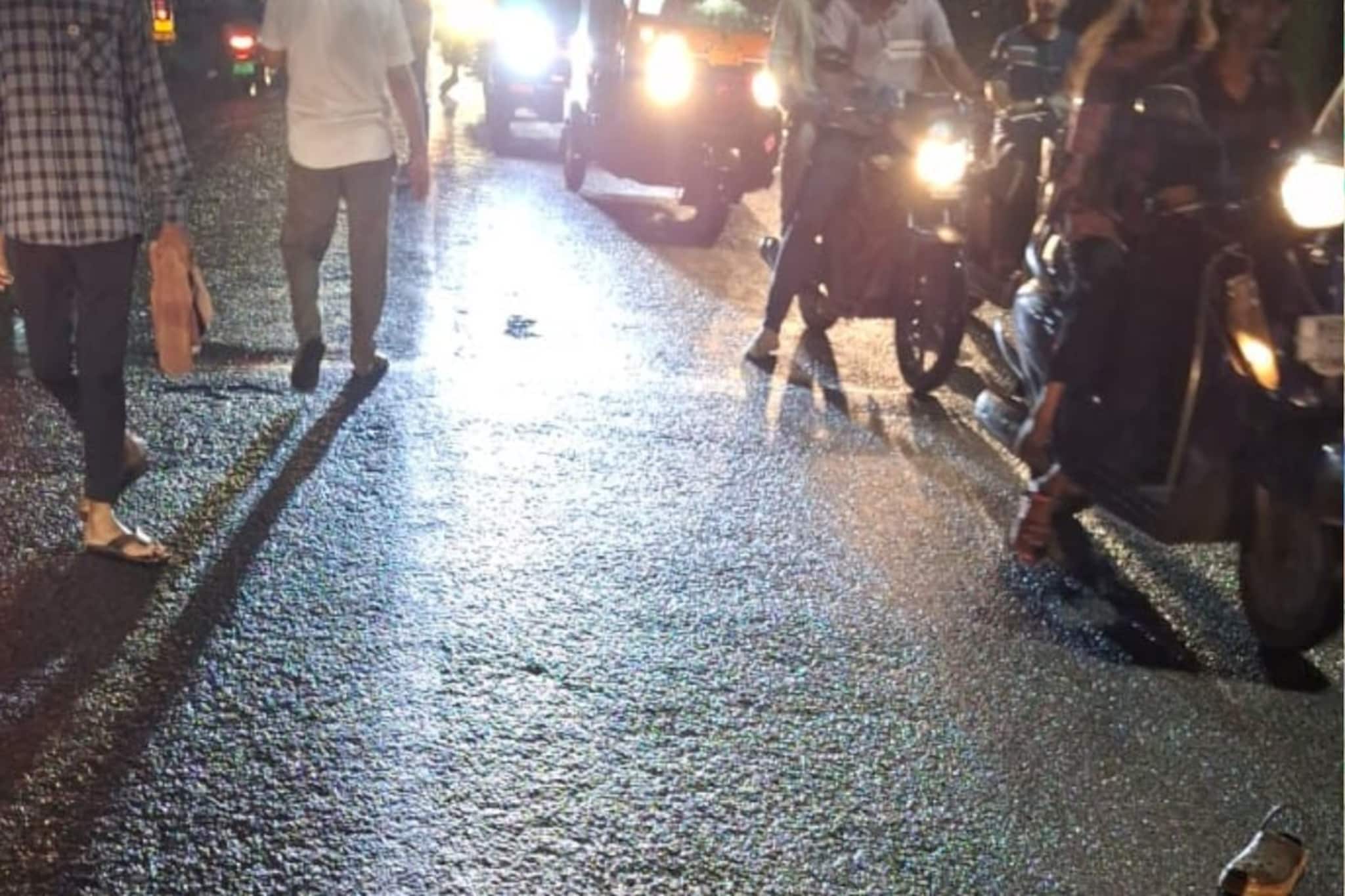 चिपळूणमध्ये हिट अँड रनची घटना NCP नेत्याच्या मुलाने एकाला गाडीखाली चिरडलं