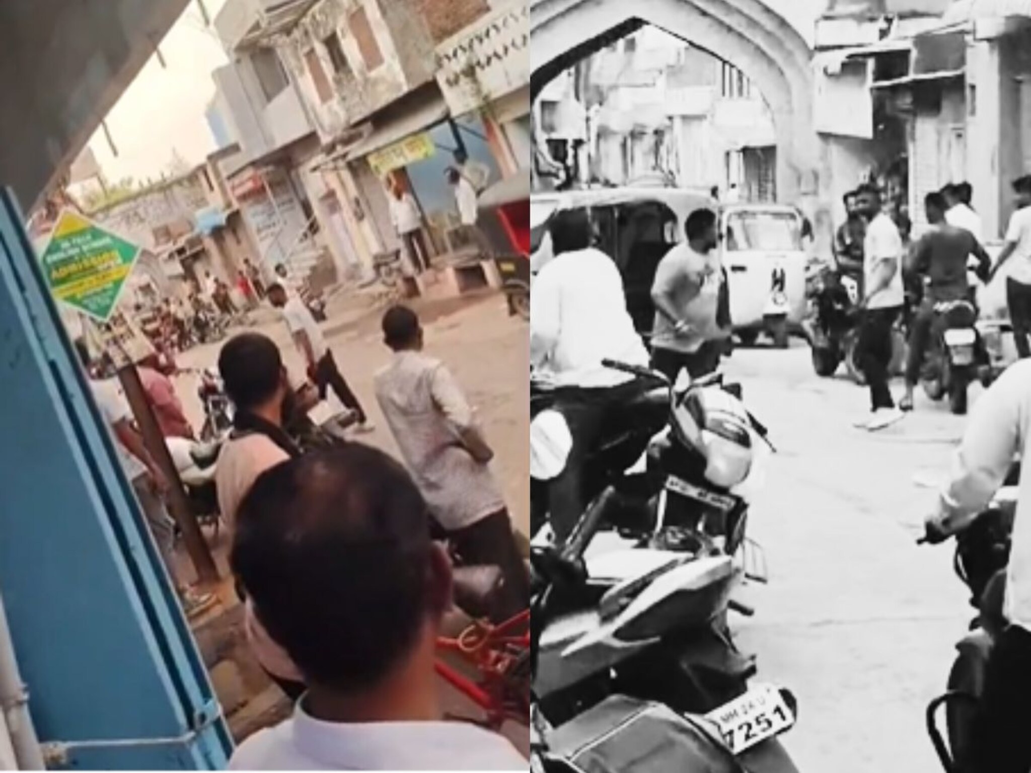 एकाच्या हातात कोयता, दुसऱ्याकडे कत्ती, जीवावर उदार होऊन एकमेकांना केलं रक्तबंबाळ