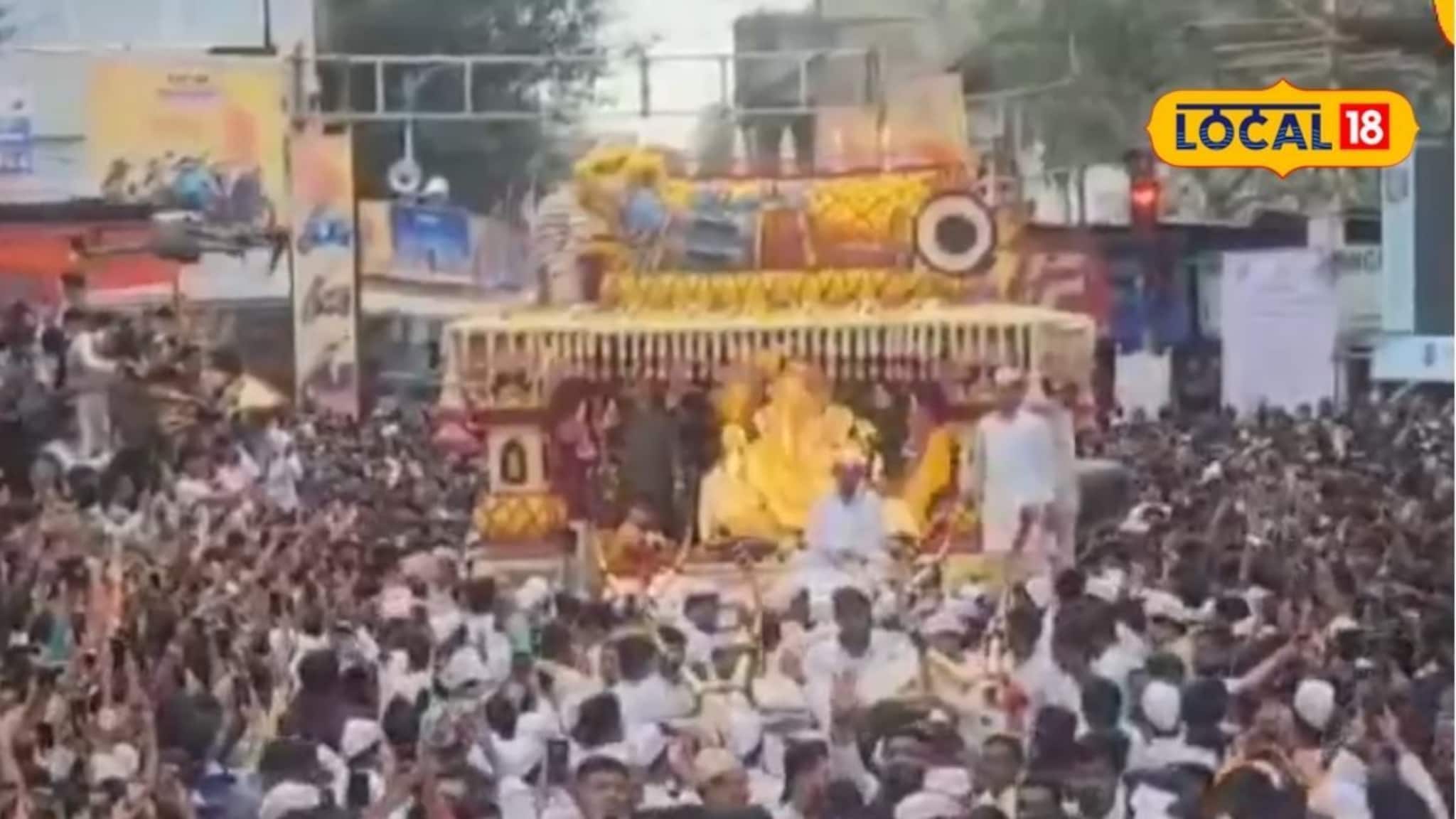 Dagdusheth Ganpati: ढोल-ताशांचा गजर अन् मंत्रोच्चाराचे सूर, दगडूशेठ गणपती थाटात विराजमान, Video