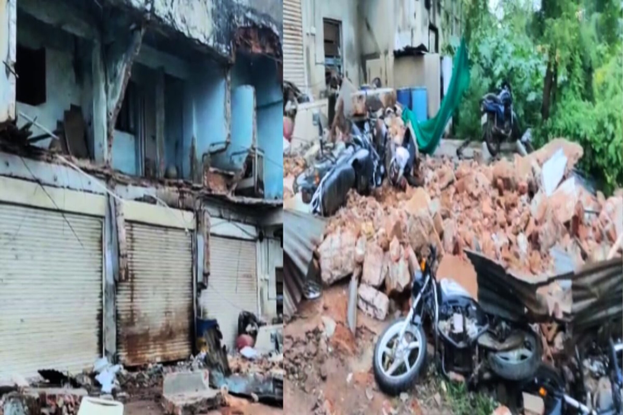 शोरूममध्ये इमारतीचा स्लॅब कोसळला, 3 जणांचा जागेवरच मृत्यू, गडचिरोलीतील घटना