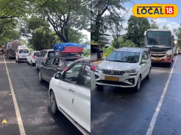 Mumbai- Goa Highway Traffic: मुंबई-गोवा महामार्गावर प्रचंड वाहतूक कोंडी, दोन- तीन किमीपर्यंत रांगा; काही मिनिटांचं अंतर पार करण्यासाठी लागतोय तासभर Mumbai- Goa Highway Traffic: मुंबई-गोवा महामार्गावर प्रचंड वाहतूक कोंडी, दोन- तीन किमीपर्यंत रांगा; काही मिनिटांचं अंतर पार करण्यासाठी लागतोय तासभर