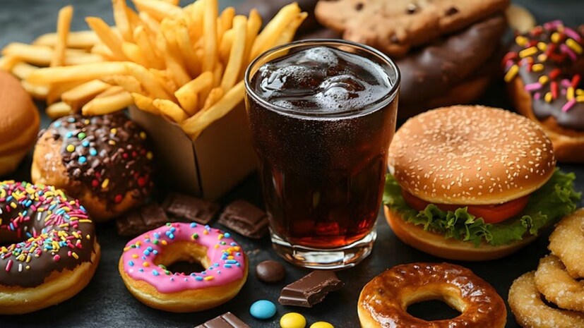 फास्ट फूड आणि प्रक्रिया केलेले स्नॅक्स: आजच्या जीवनशैलीत फास्ट फूड आणि प्रक्रिया केलेले स्नॅक्स ही एक सामान्य पसंती बनली आहे, परंतु मधुमेही रुग्णांसाठी ते अत्यंत धोकादायक ठरू शकतात.र्गर, पिझ्झा, फ्रेंच फ्राईज, चिप्स आणि पॅकेज्ड कुकीज यांसारखे पदार्थ ट्रान्स आणि सॅच्युरेटेड फॅट्स, रिफाइंड कार्बोहायड्रेट्स, उच्च सोडियम आणि लपलेली साखरेने समृद्ध असतात.