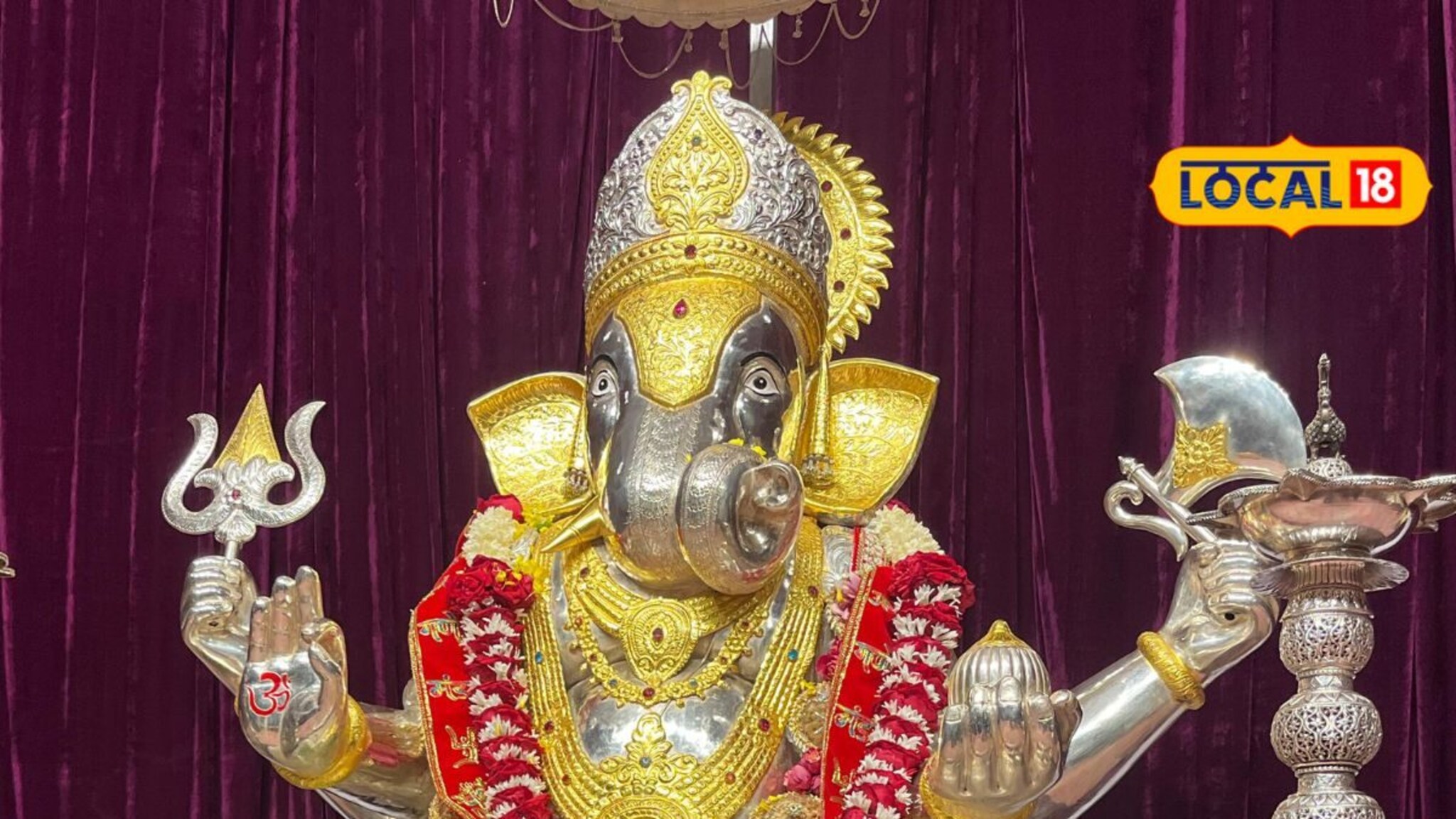 108 किलो चांदीचा गणपतीला 2,00,00,000 रुपयांचं सोनं,मुंबईकरांवर जालनेकर ठरले भारी