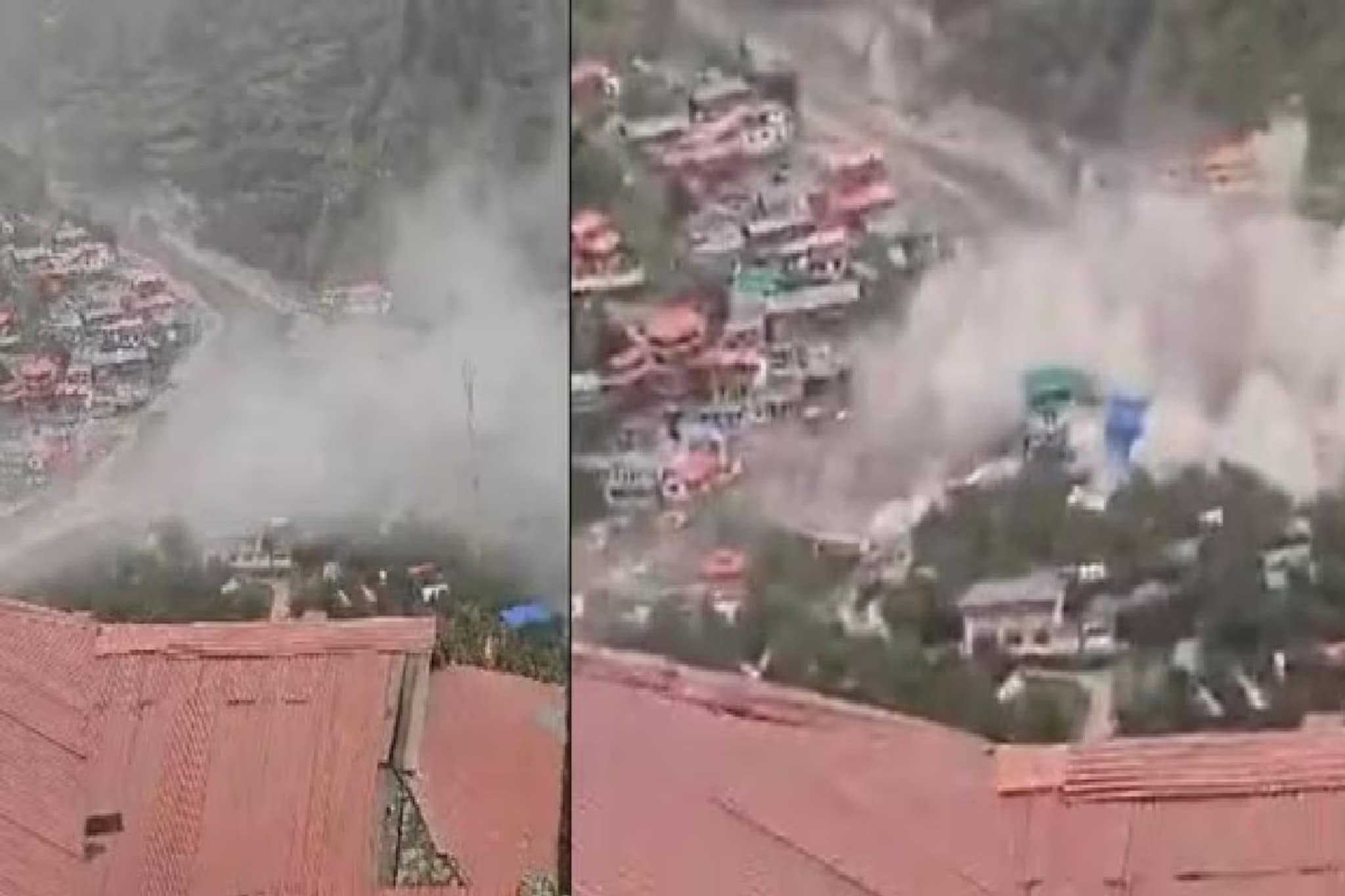 Uttarkashi Cloud burst: 7 सेकंदात संपूर्ण गाव उद्ध्वस्त! थरकाप उडवणारे ढगफुटीनंतरचे PHOTO