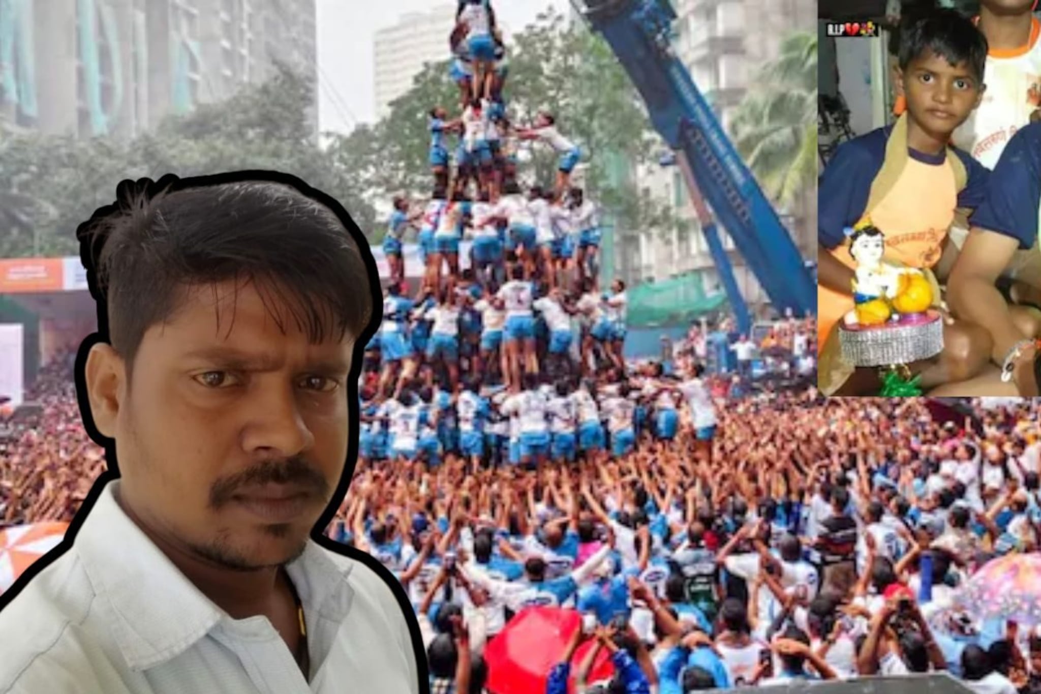Mumbai Dahi Handi 2025: 10 थर लागले पण 2 गोविंदा गेले, दहीहंडी उत्सवाला गालबोट