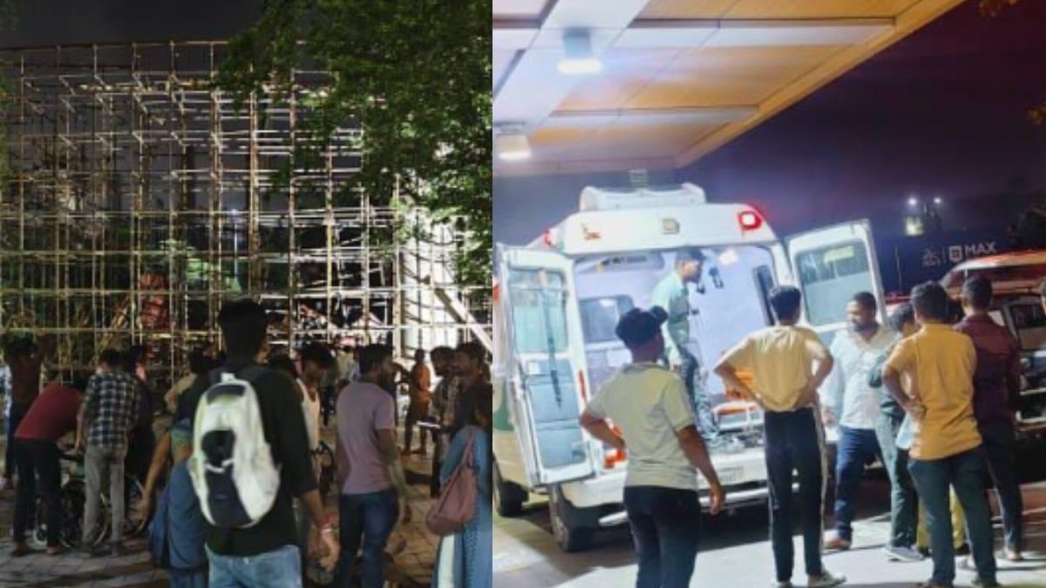 नागपूरच्या कोराडी मंदिर मार्गावर बांधकाम स्थळी अपघात, काही मजूर दबल्याची भीती