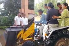 VIDEO : न्यायाधीशांची ट्रॅक्टर सवारी तर जेसीबी घेऊन वकिल कोर्टात,नांदेडमध्ये चाललंय काय?
