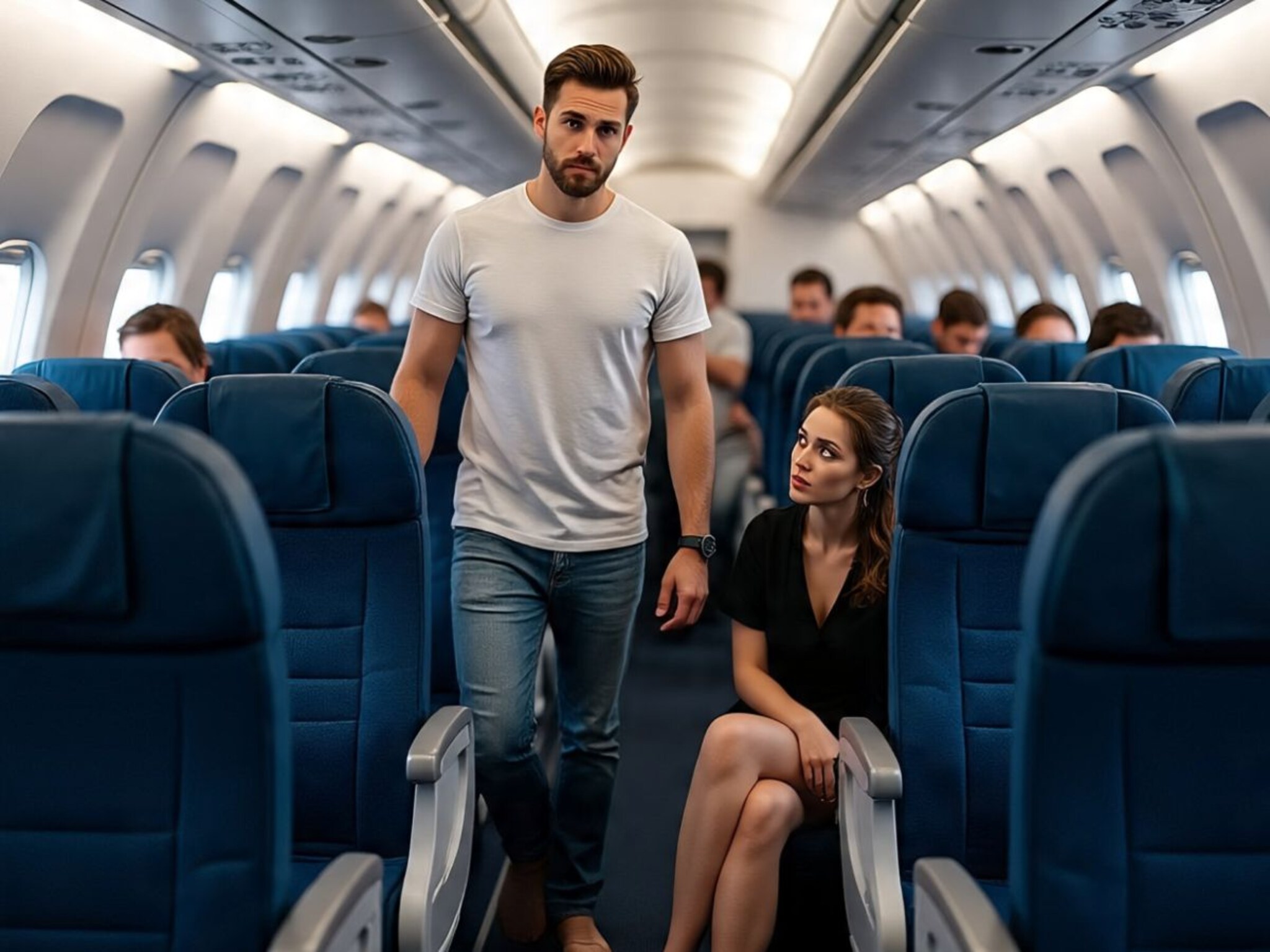 फ्लाइटने प्रवास करत होतं कपल, तेव्हा नवऱ्याचा असा प्रकार, बायकोचा मूड झाला खराब, सोशल मीडियावर शेअर केला अनुभव