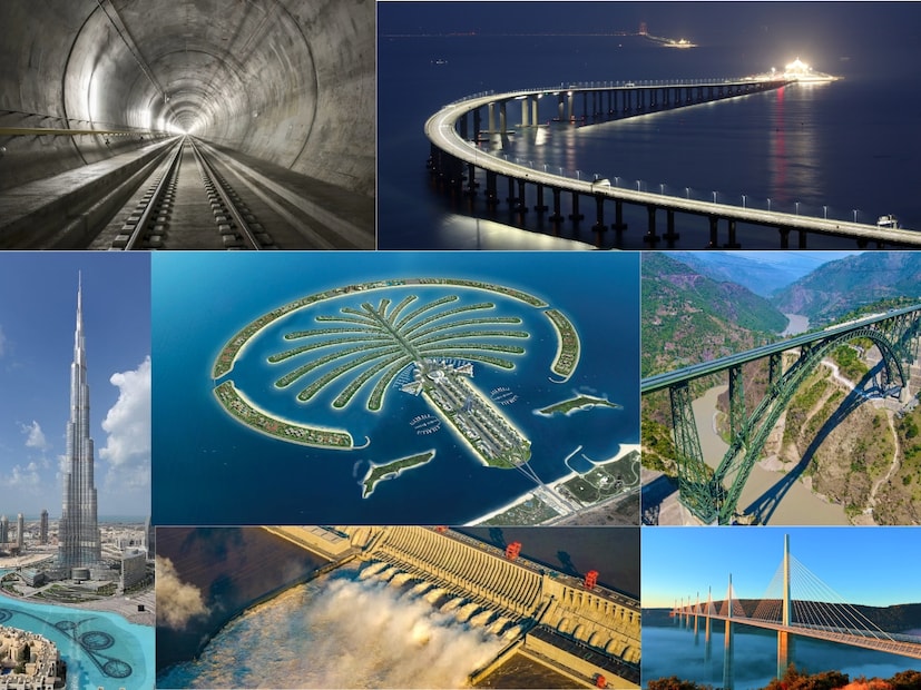  10 Amazing Engineering Wonders : जमिनीखालचे बोगदे, आभाळाला भिडणारे पूल आणि पाण्यावर तरंगणारी शहरे हे सर्व काही एखाद्या चित्रपटातील दृश्यासारखे वाटते. पण मानवाने आपल्या विचार आणि तंत्रज्ञानाने अशक्य गोष्टी शक्य केल्या आहेत. आज आम्ही तुम्हाला अशा 10 अभियांत्रिकी चमत्कारांबद्दल सांगणार आहोत, ज्या तुम्हाला थक्क करून सोडतील.