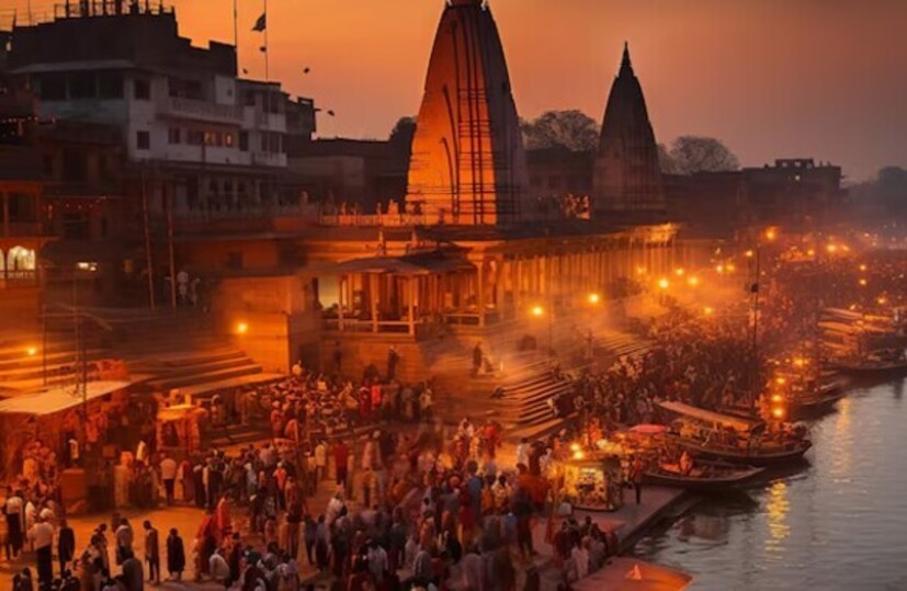 मणिकर्णिका घाटाबद्दल अनेक पौराणिक कथा प्रचलित आहेत. याचा उल्लेख स्कंद पुराण आणि काशी कांडसारख्या प्राचीन ग्रंथांमध्ये देखील आढळतो. असे मानले जाते की भगवान विष्णूंनी येथे कठोर तपस्या होती आणि त्यांच्या चक्राने मणिकर्णिका कुंडाची निर्मिती झाली. या कुंडात भगवान विष्णूचा मणी आणि माता पार्वतीचा कुंडल पडला होता. त्या घटनेवरून या घाटाला मणिकर्णिका हे नाव मिळालं.